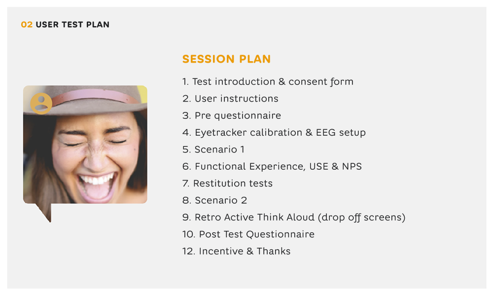 User testing — Screen 1